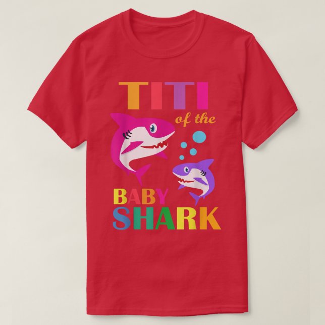 Titi Of The Baby Birthday Shark Titi Shark Mothers T-Shirt (Design Front)
