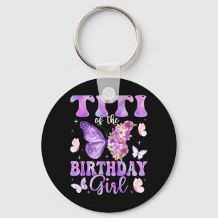 Titi of The Birthday Girl Butterfly Family Key Ring
