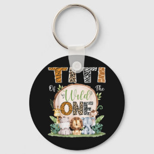 Titi Of The Wild One 1st Birthday Safari Jungle Wo Key Ring