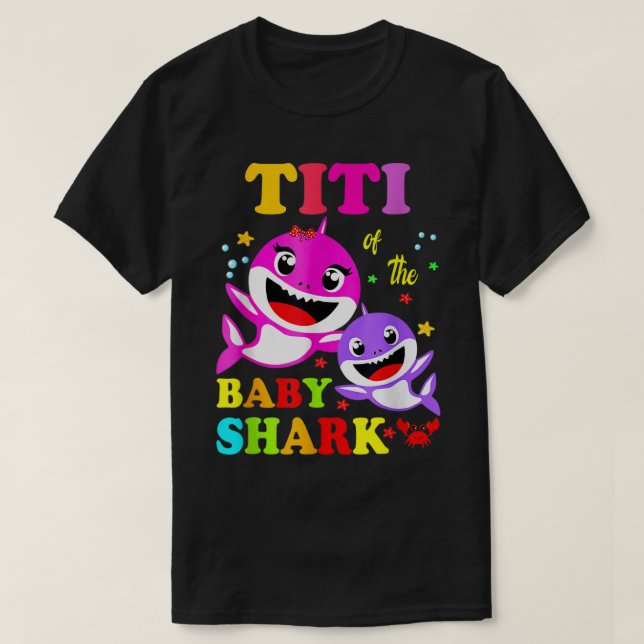 Titi Shark Titi Shark Family Mother's Day  T-Shirt (Design Front)