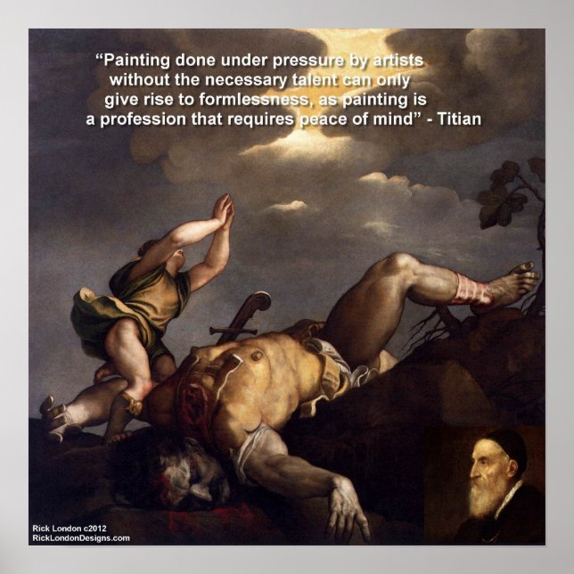 Titian David & Goliath & Quote Poster (Front)