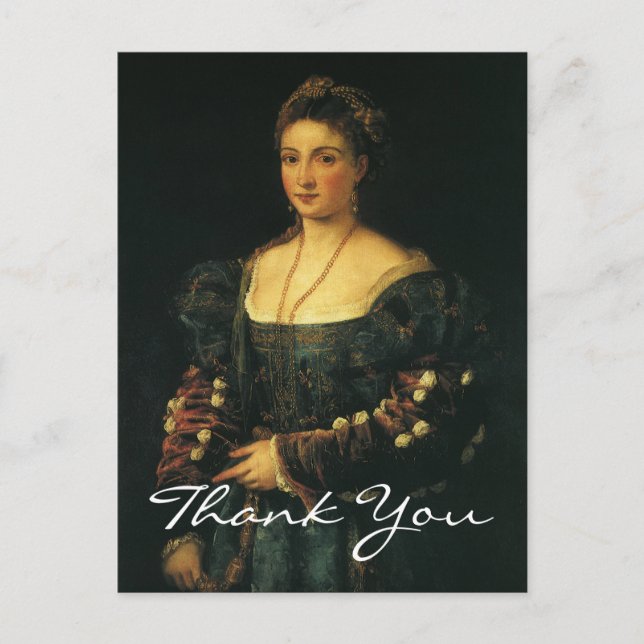 Titian's Duchess of Urbino Postcard (Front)