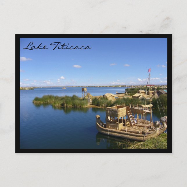 titicaca lake boats postcard (Front)