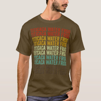Titicaca Water Frog Amphibian Retro   1  T-Shirt