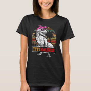 Titisaurus Rex Dinosaur Titi Saurus Family Matchin T-Shirt