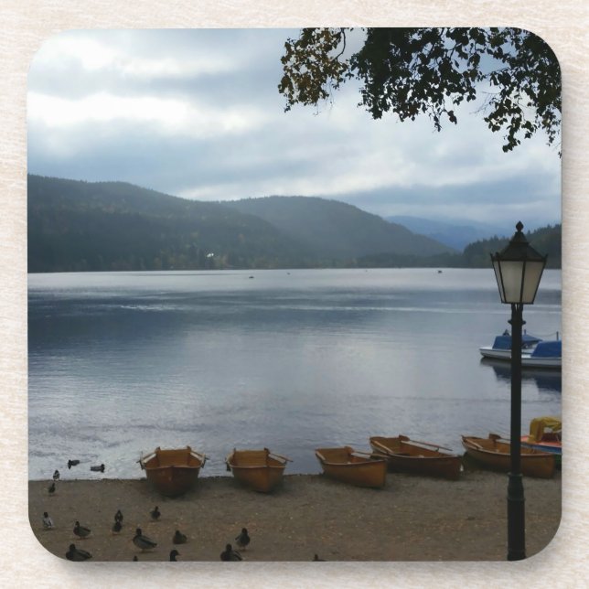 Titisee Lake Germany Plastic Coaster (Front)