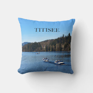 Titisee lake in the Black Forest Cushion