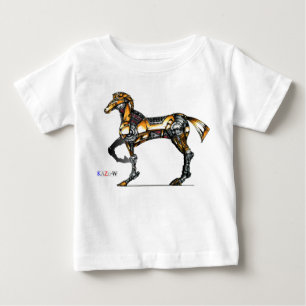 Title 00000 "Machine Horse" Baby T-shirt