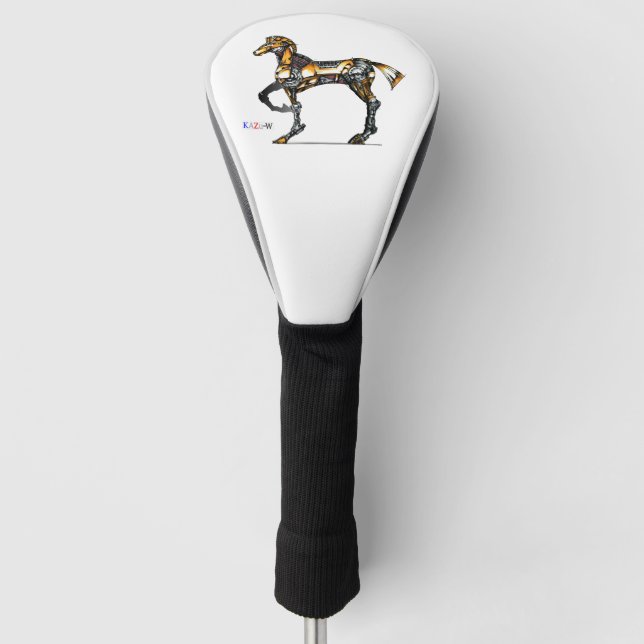 Title 00000 "Machine Horse" Golf Head Cover (Front)