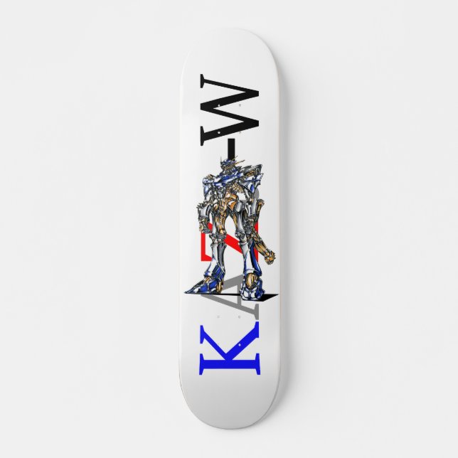 Title 00009 "Robot of Organic Details" Skateboard (Front)