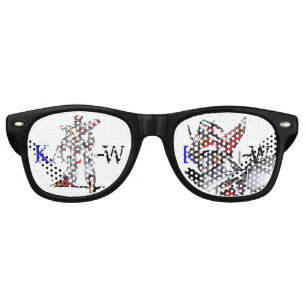 Title 00014 "The Main Character Fuselage" Retro Sunglasses