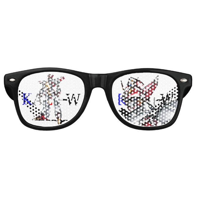 Title 00014 "The Main Character Fuselage" Retro Sunglasses (Front)