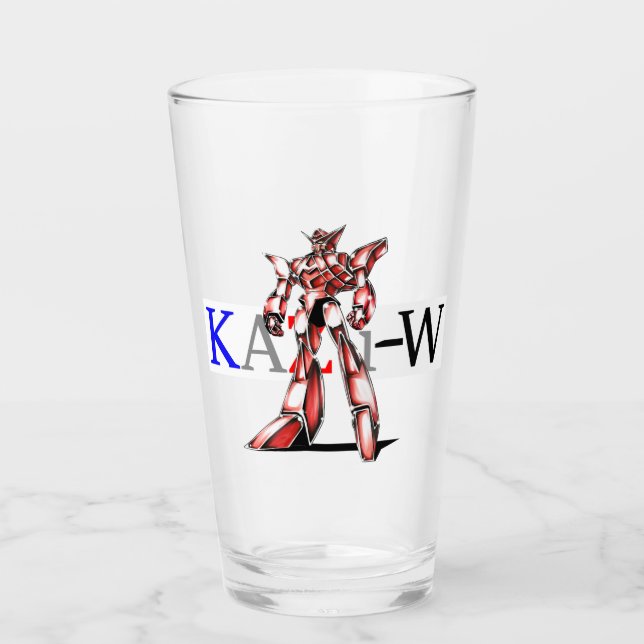 Title: 00016 "Ace Robot" Glass (Front)