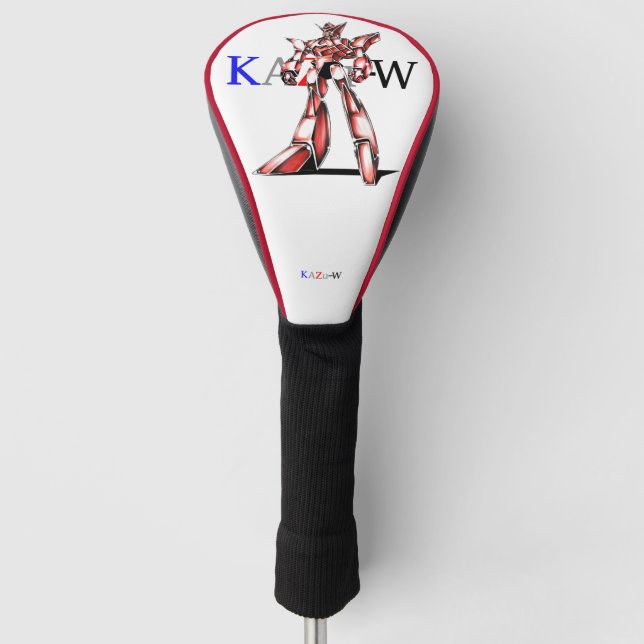 Title: 00016 "Ace Robot" Golf Head Cover (Front)