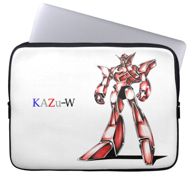 Title: 00016 "Ace Robot" Laptop Sleeve (Front)