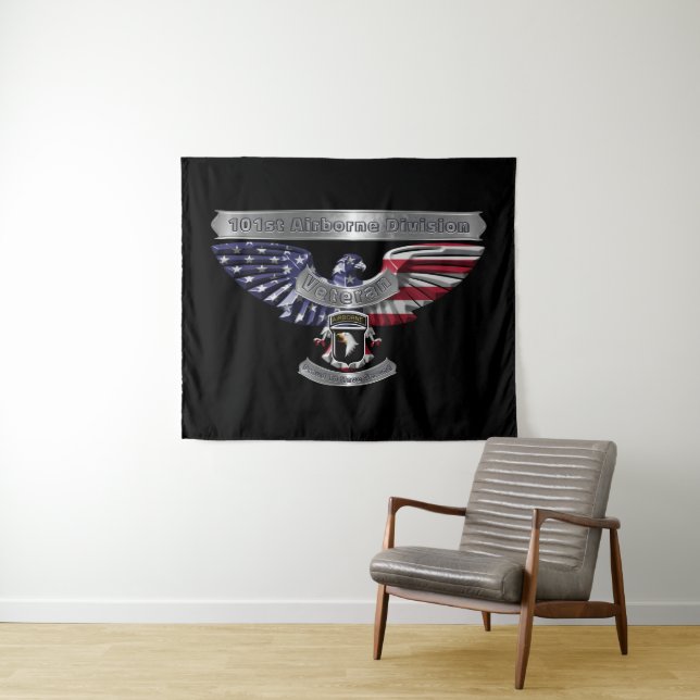 Title:  101st Airborne Division “Proud To Have Ser Tapestry (In Situ (Horizontal))