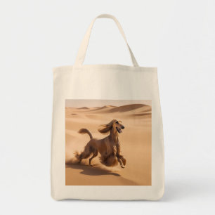 Title: Afghan Hound Elegant Grocery Tote Bag