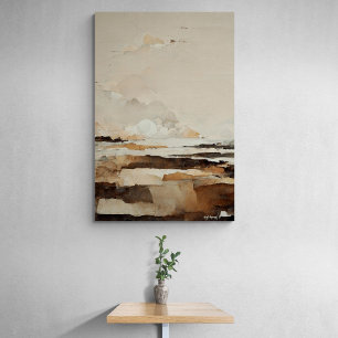 Title "Autumns Islands". Meditative landscape  Canvas Print