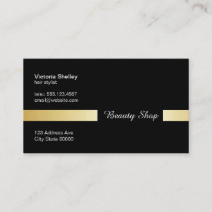 Title Bar (Gold) Business Card