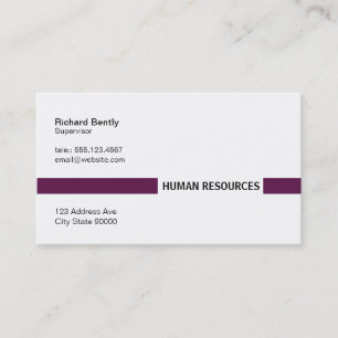 Title Bar (Palatinate Purple) Business Card