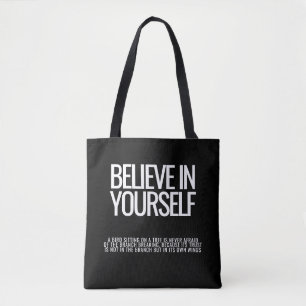Title: Believe In Yourself – Motivational Tote Bag