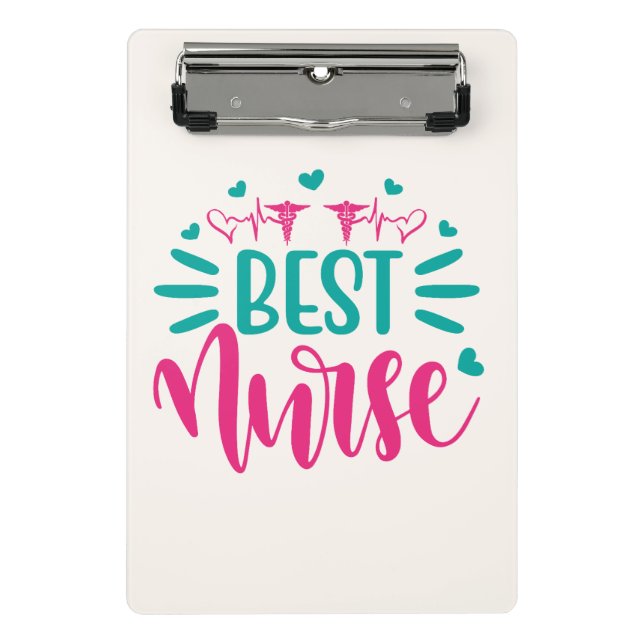 TITLE  Best Nurse Mini Clipboard – Personalized Me (Front)
