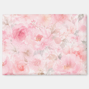 Title  Blush Bloom Watercolor Floral Magnet