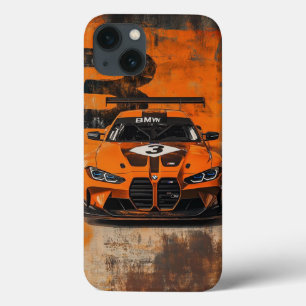 Title: BMW M4 GT3: Orange Racing Beast Art Case