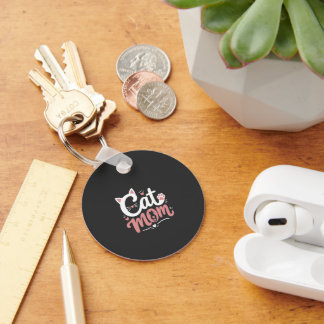 Title: Cat Mum Keychain – Cute Cat Lover Key Ring