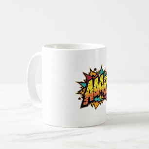 Title: "Comic Book Burst: AAAL! Pop Art  Coffee Mug