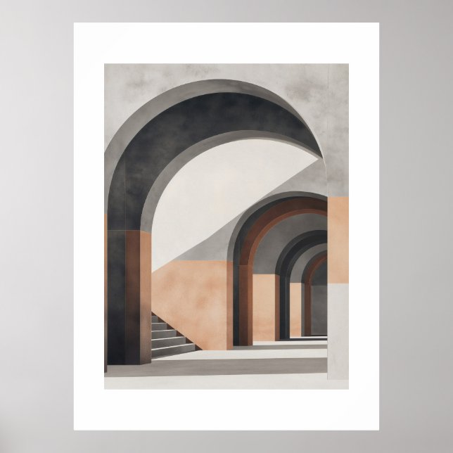 Title: Corridors of Quiet Geometry Poster (Front)
