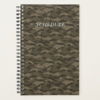Title Custom Camouflage (Sepia) Planner Handbook