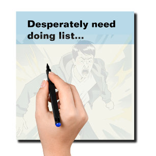 Title: Desperately Need Doing List Funny Procrasti Notepad