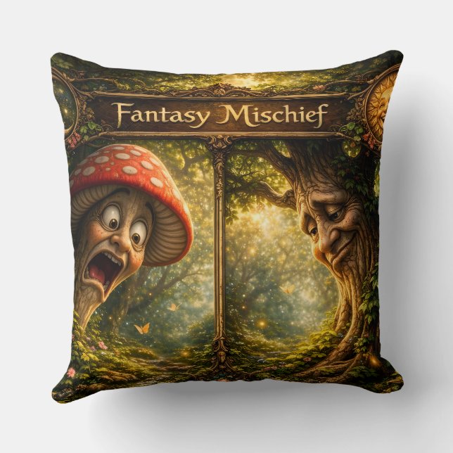 Title fantasy mischief enchanted cushion (Back)