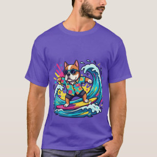 Title: Funky Cartoon Dog Graphic T-Shirt