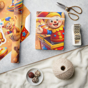 Title gestures, golden toybox premium wrap wrapping paper
