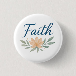 Title: Hold Faith Close — Light Always Returns 3 Cm Round Badge