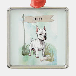 Title:
Italian Greyhound Watercolor Personalised D Metal Tree Decoration