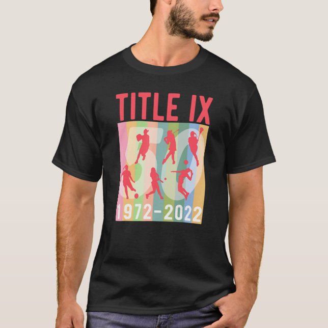 Title Ix 50th Anniversary U S Education Amendments T-Shirt (Front)