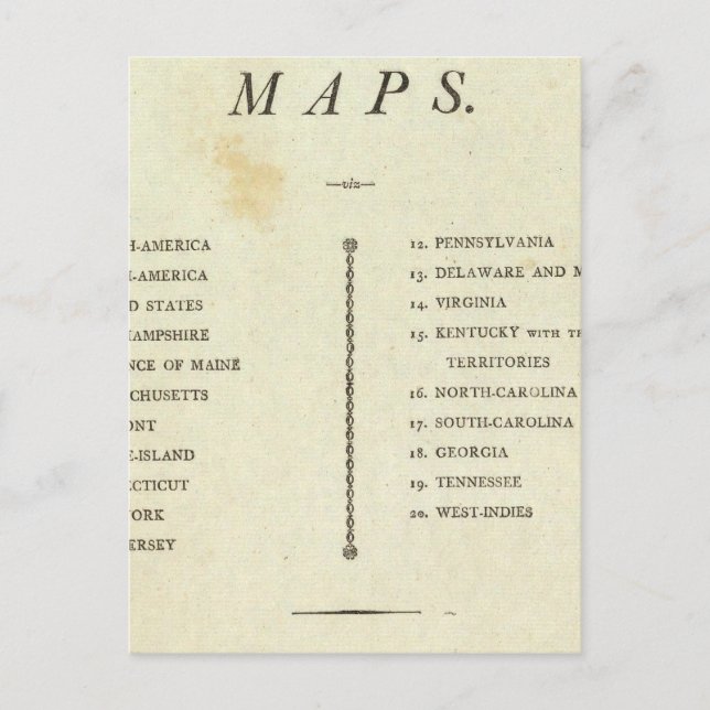 Title Page American atlas Postcard (Front)