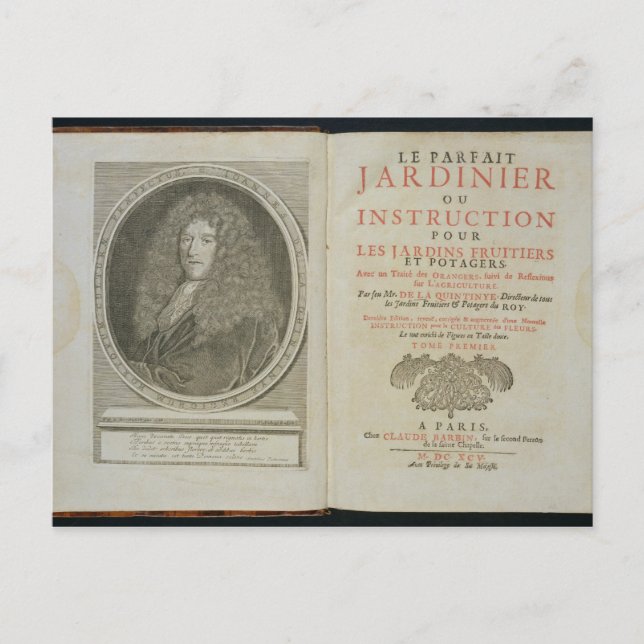 Title page and portrait frontispiece of the author postcard (Front)
