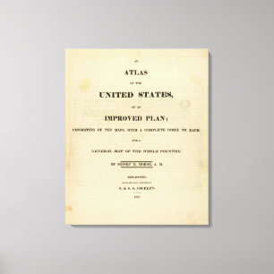 Title Page Atlas of the United States Canvas Print