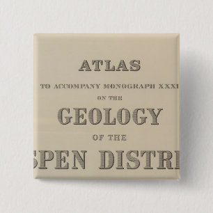 Title Page Atlas to the Geology 15 Cm Square Badge