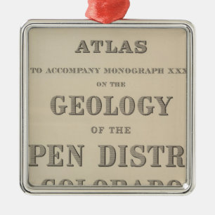 Title Page Atlas to the Geology Metal Tree Decoration