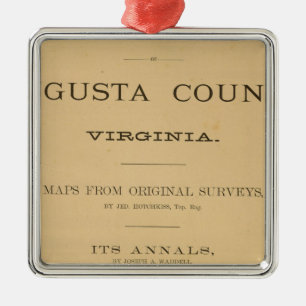 Title Page Augusta County, Virginia Metal Tree Decoration