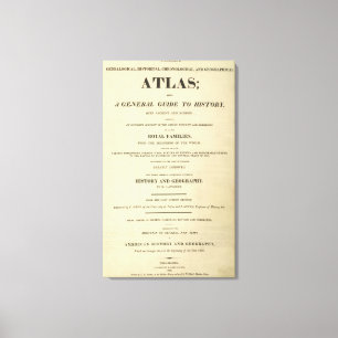 Title Page Complete Genealogical, Historical Canvas Print