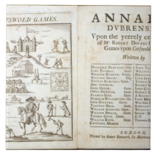 Title page for 'Annalia Dubrensia: Upon the Yeerel Tile
