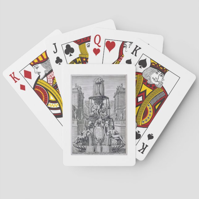 Title page from 'Fountain and Waterjets in the Ita Playing Cards (Back)