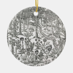 Title page from 'Paradisi Sole; Paradisus Terrestr Ceramic Tree Decoration