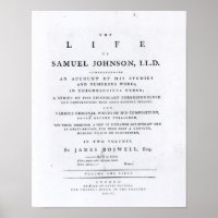 Title page, from 'The Life of Samuel Johnson'